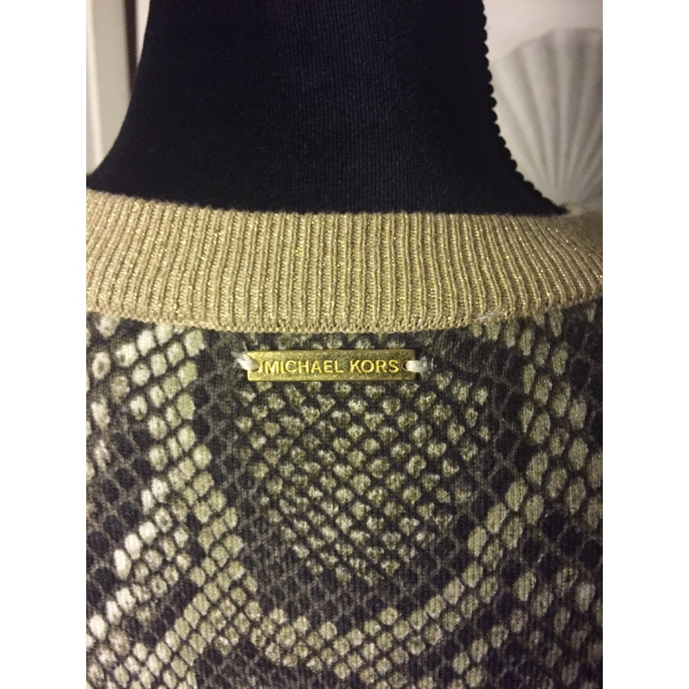 Michael Kors Python Sweater Dress M - image 4